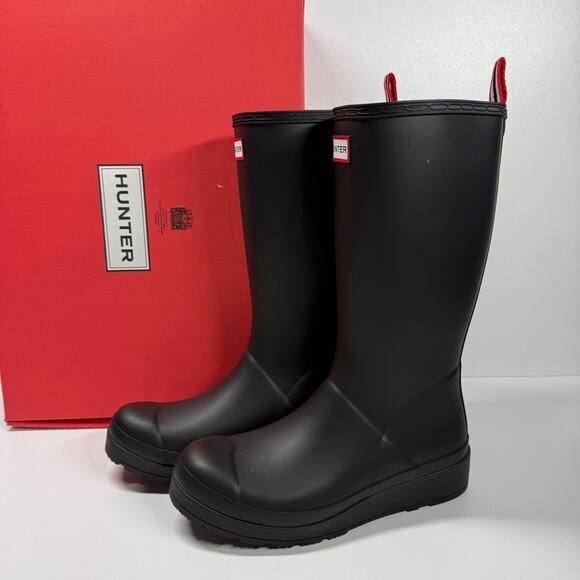NIB •Hunter Women's PLAY™ Tall Rain Boots Size: 7 - Picture 2 of 7